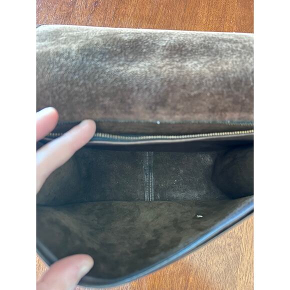 Rare Vintage BROWN Coach LEATHERWARE Classic Pouch Shoulder Bag mid-1970s - Picture 5 of 16